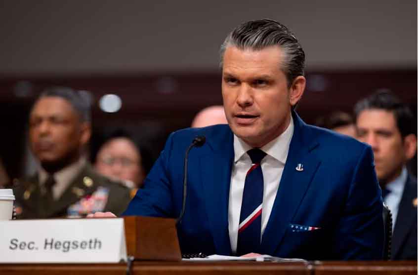 Secretario de Defensa estadounidense, Pete Hegseth