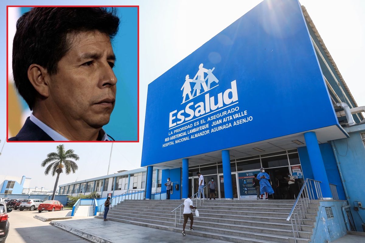EsSalud investiga filtración de historia clínica de Pedro Castillo y busca a responsables