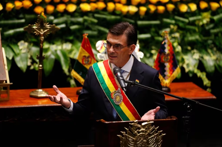 Presidente de Bolivia, Rodrigo Paz.