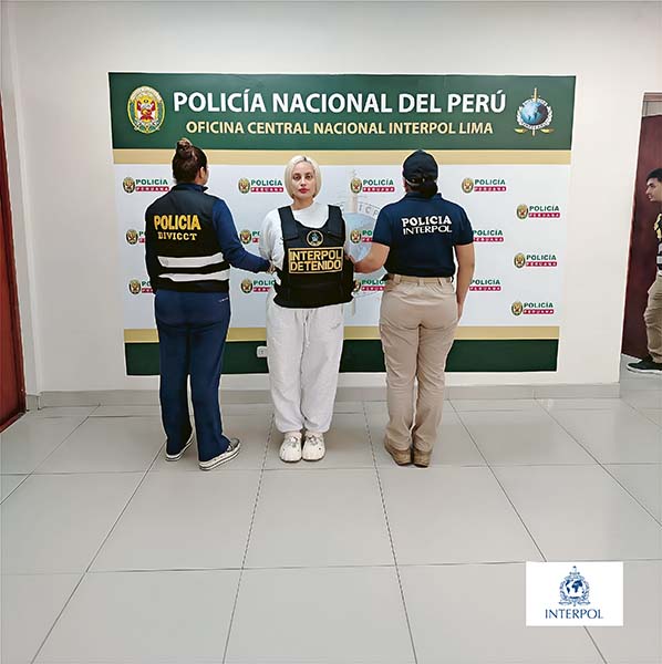 Nadesha policia, interpol