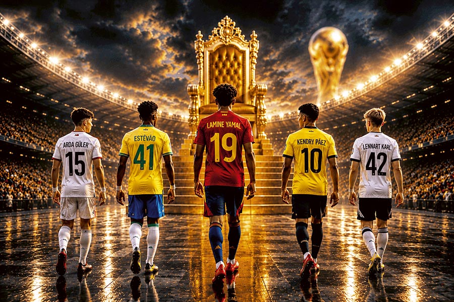 Los futbolistas que estarían heredando el trono en la Copa del Mundo.