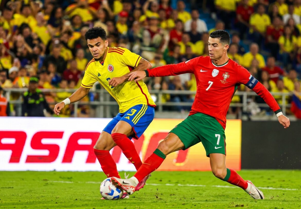 Cristiano Ronaldo enfrentará a la Selección de Colombia en el Mundial. (Foto editada)