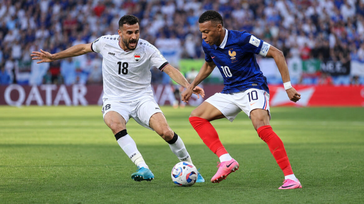 Kylian Mbappé espera marcar nuevamente en la Copa del Mundo frente a Irak. (Foto editada)