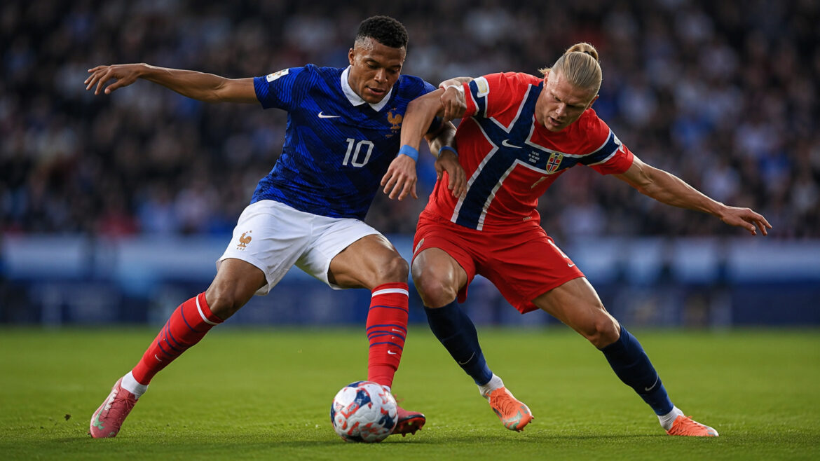 Kylian Mbappé y Erling Haaland se enfrentarán en un partido importante por el Grupo I (Foto editada)