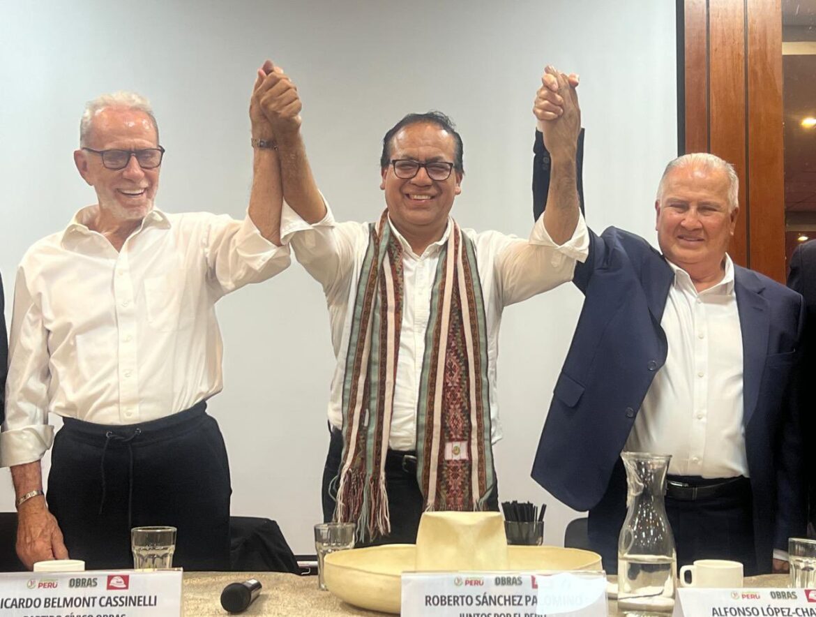 Roberto Sánchez, Ricardo Belmont y Alfonso López Chau