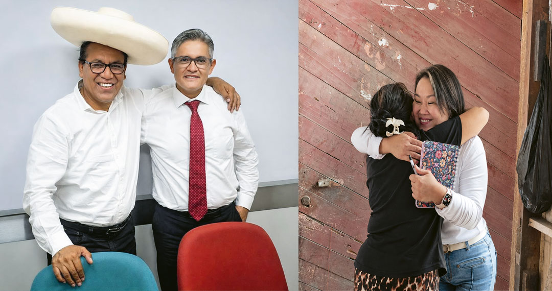 Roberto Sanchez con el juez Domingo perez, a la derecha Keiko Fujimori abrazando a sus votantes