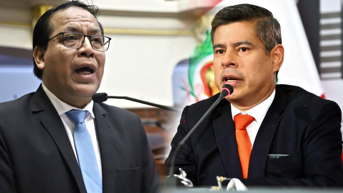 Luis Galarreta tacha a Roberto Sánchez de "antidemocrático". Foto: composición Caretas/Andina