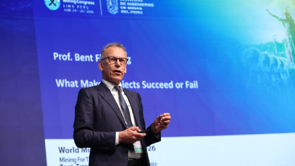El especialista Bent Flyvbjerg encabezó el World Mining Congress 2026. Foto: difusión