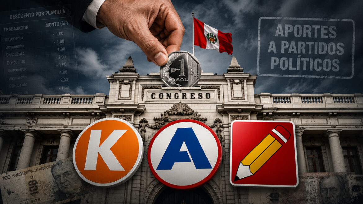 Fuerza Popular, APP y Perú Libre recibieron un total de S/2,6 millones del Congreso. Foto: ilustración Caretas