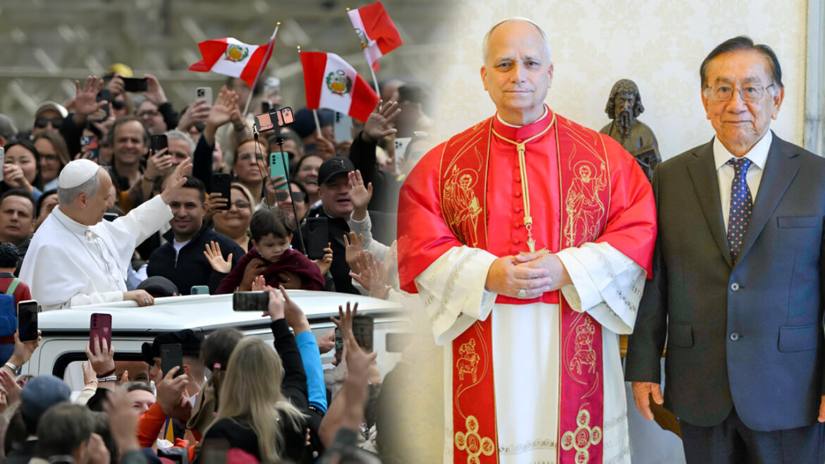 José María Balcázar confirmó la visita del papa León XIV a Perú. Foto: composición Caretas