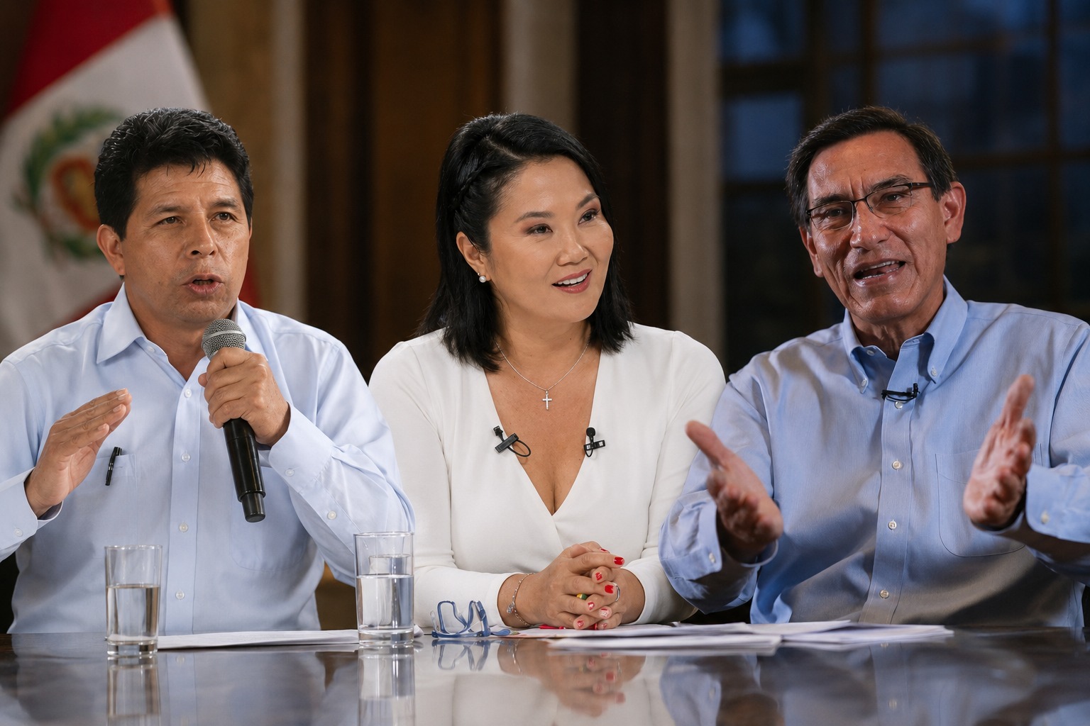 Keiko Fujimori no descarta indultar 'por razones humanitarias' a Pedro Castillo y Martín Vizcarra