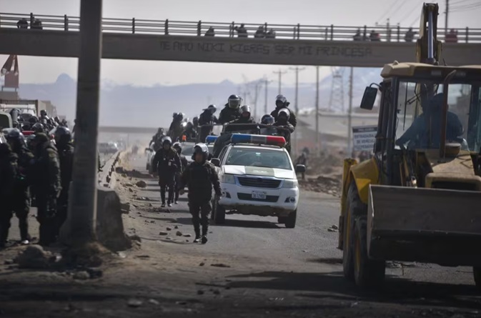 Bolivia bloqueo de carreteras