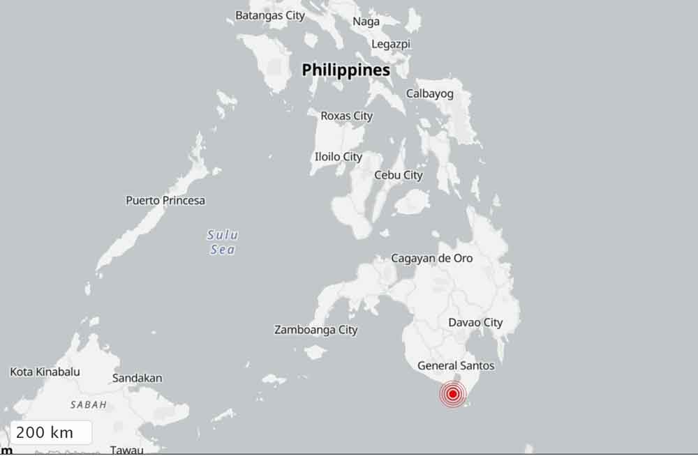 Registrado en el sur de Filipinas un terremoto de magnitud 7