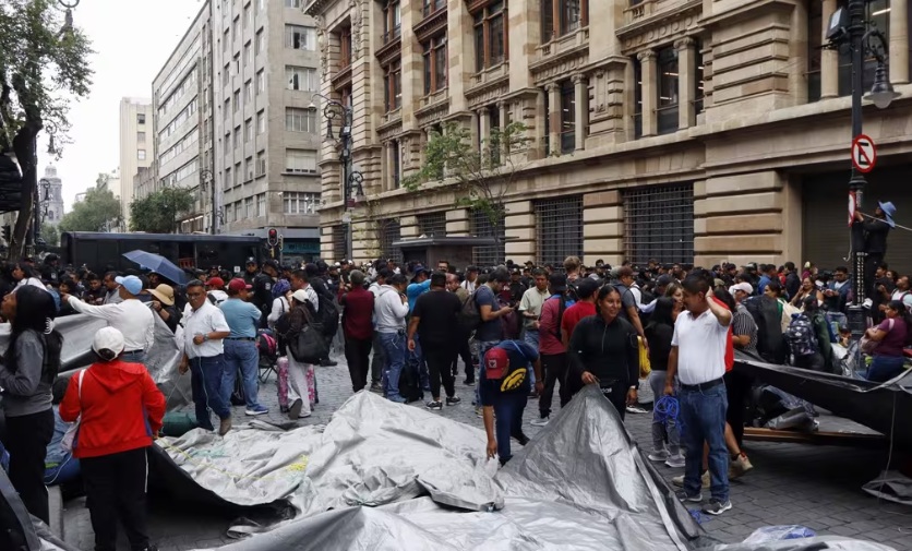 protesta de profesores en México