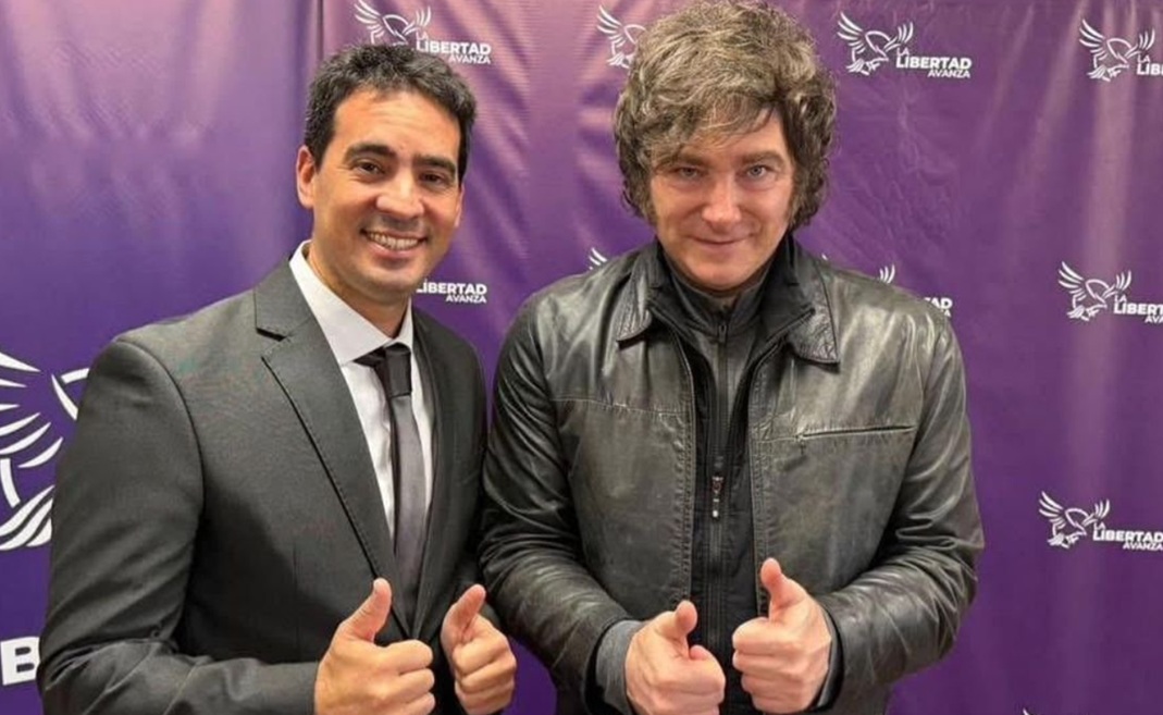 Javier Milei y Adrián Ravier