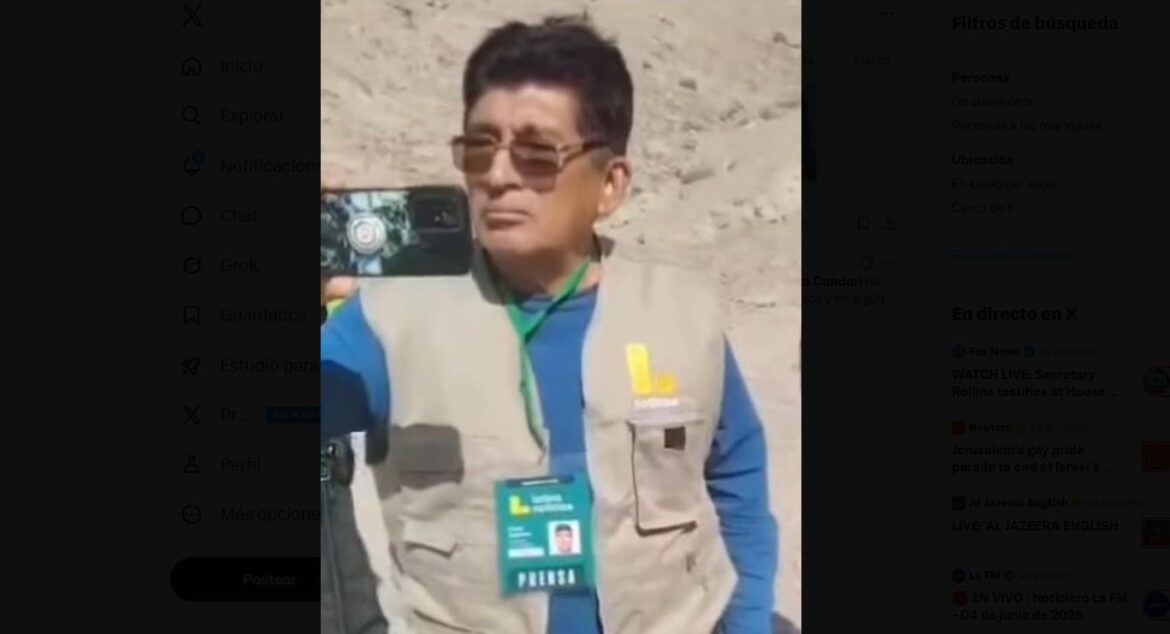 Reportero de televisión fue desvinculado de Latina y se comunicó a través de redes sociales. (Foto: Difusión)