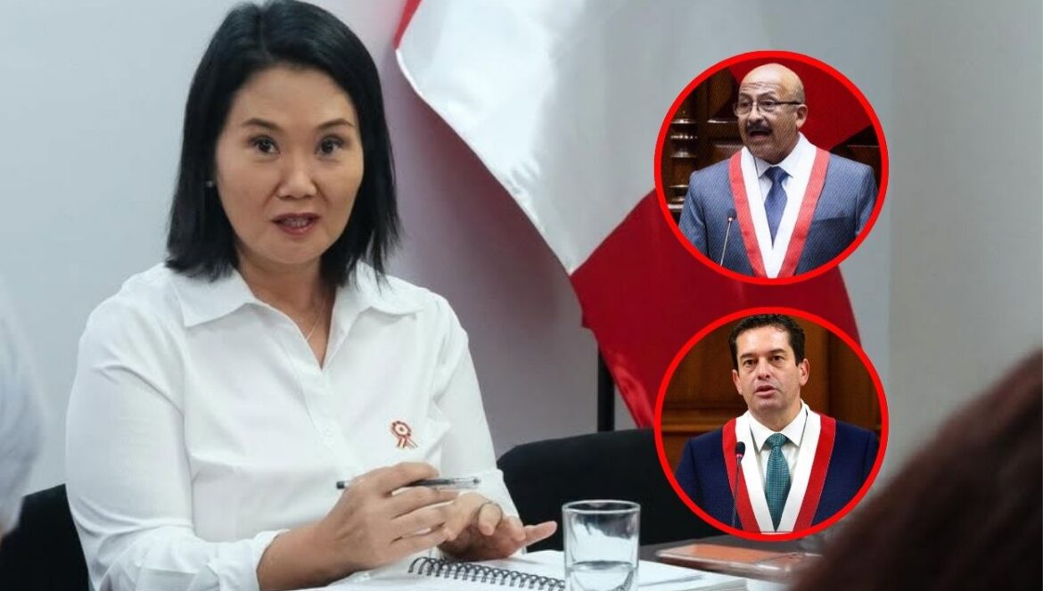 Keiko Fujimori saludó la victoria de Miguel Torres y Óscar Reto. Foto: composición Caretas