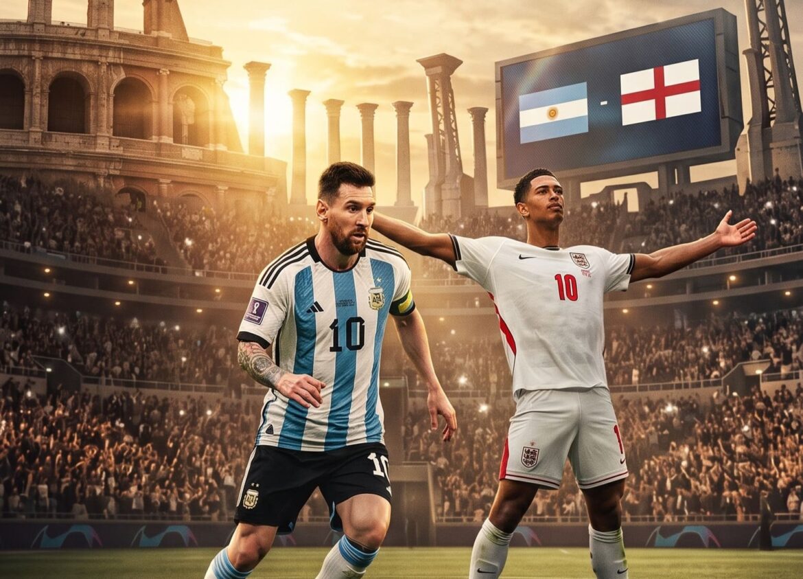 Lionel Messi enfrenta a Inglaterra en un partido de “alto riesgo”. (Foto editada)