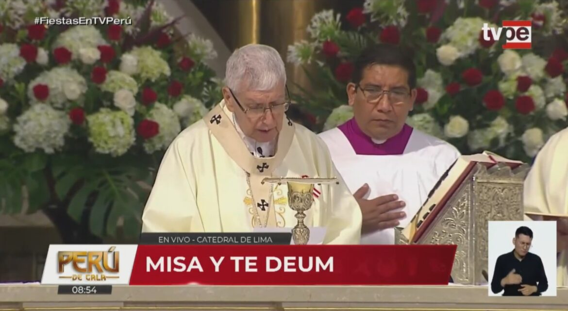Cardenal Carlos Castillo recuerda a víctimas de protestas en la Misa y Te Deum 2026