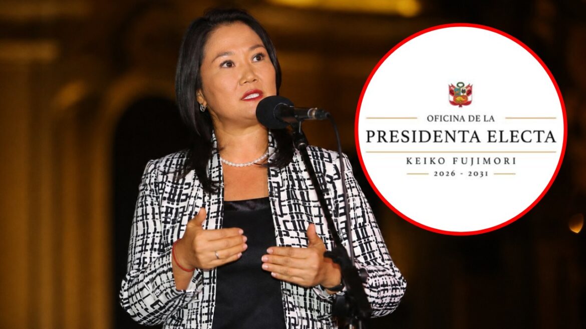 Keiko Fujimori lanzó las redes sociales de la Oficina de la Presidenta Electa. Foto: composición Caretas