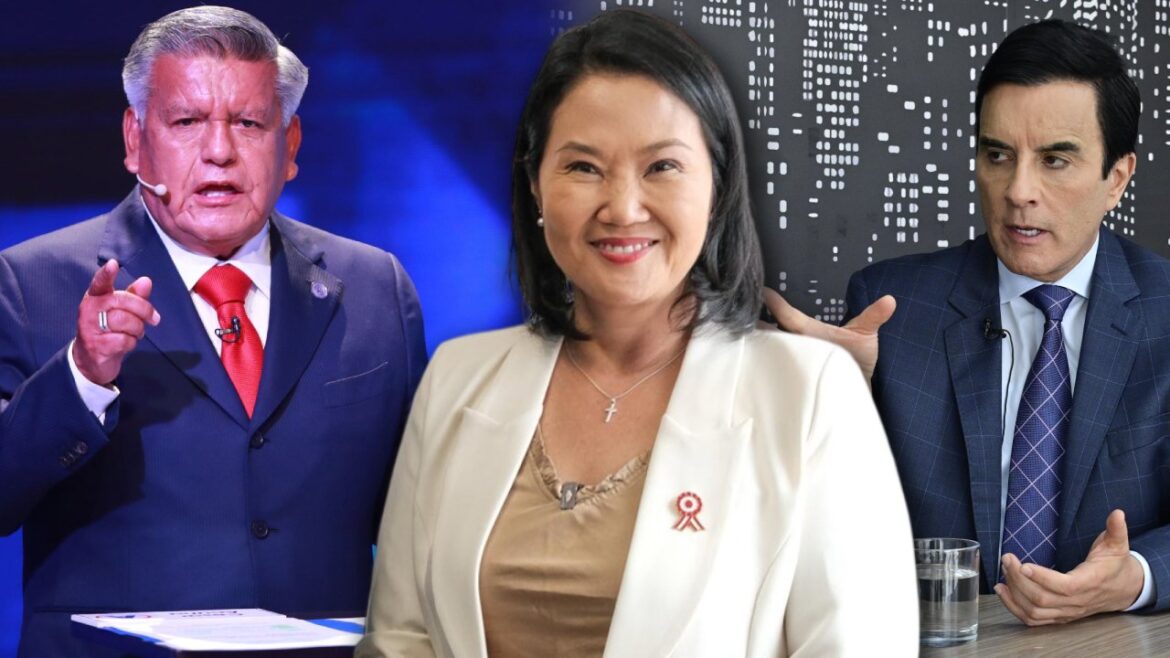 Keiko Fujimori se reunió con Carlos Espá y César Acuña este lunes. Foto: composición Caretas