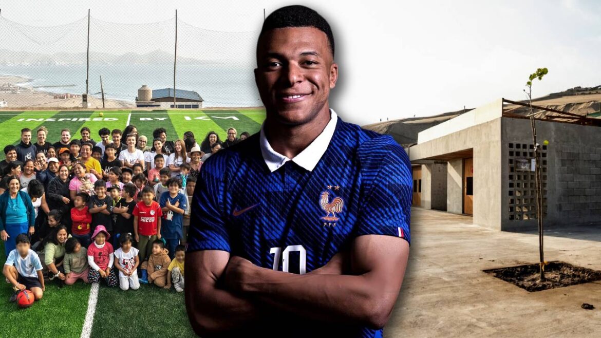 Kylian Mbappé desarrolló un proyecto en Ancón, Perú, con Inspired by KM. Foto: composición Caretas