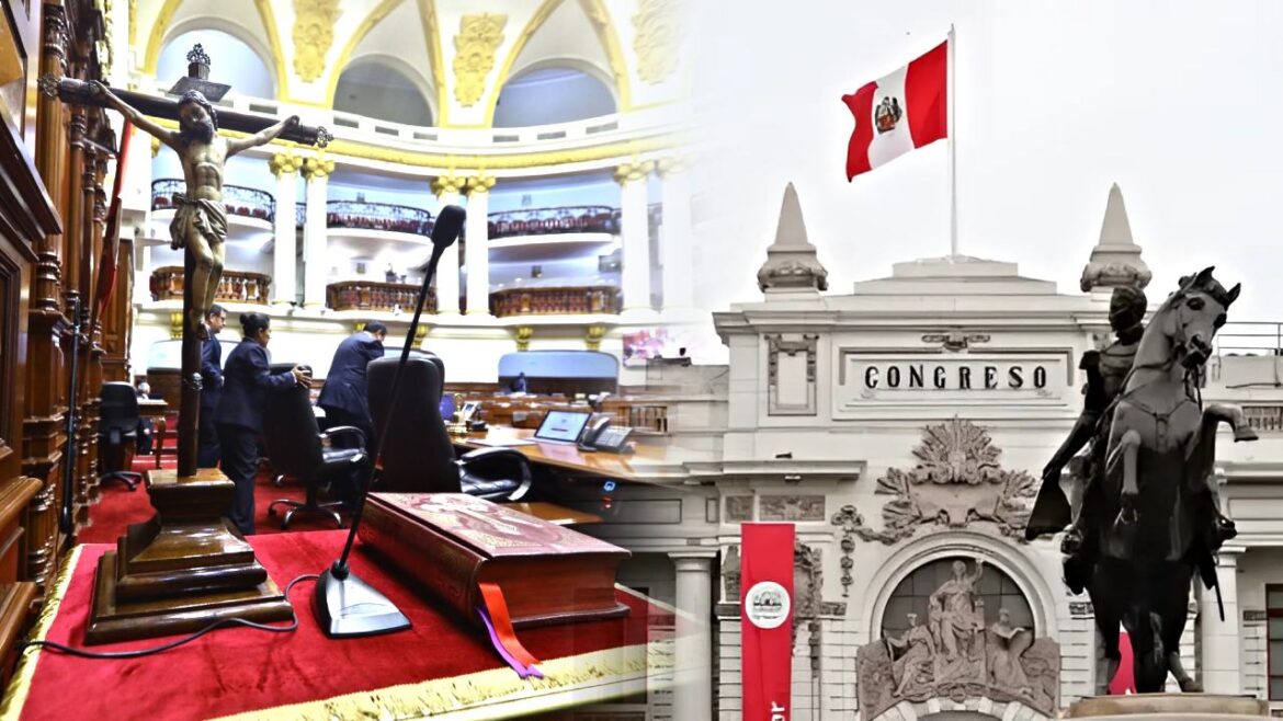 Diputados y senadores electos juran hoy en el Congreso. Foto: composición Caretas