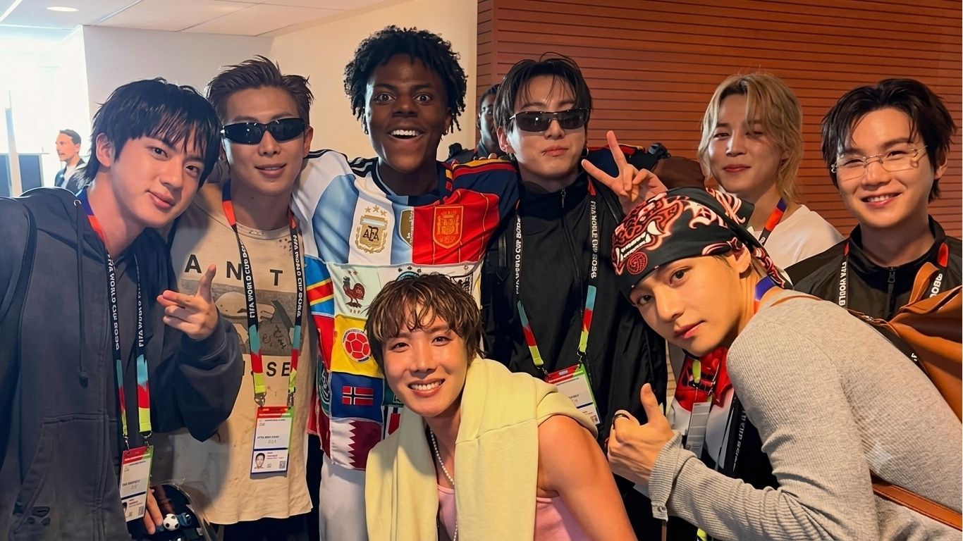 IShowSpeed y BTS protagonizan el encuentro viral en el Mundial 2026
