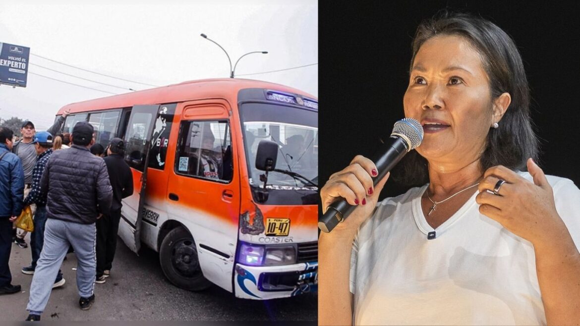 Gremios de transporte solicitan reunión urgente con Keiko Fujimori.