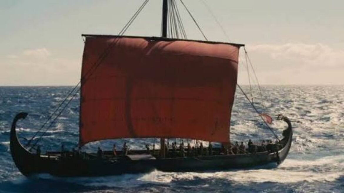 Barco vikingo Glad av Gillberga usado en la película La Odisea de Christopher Nolan producida por Universal Pictures.
