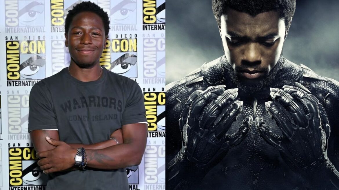 David Jonsson posa durante un evento de Marvel Studios tras ser anunciado como el nuevo intérprete de Black Panther en el UCM.