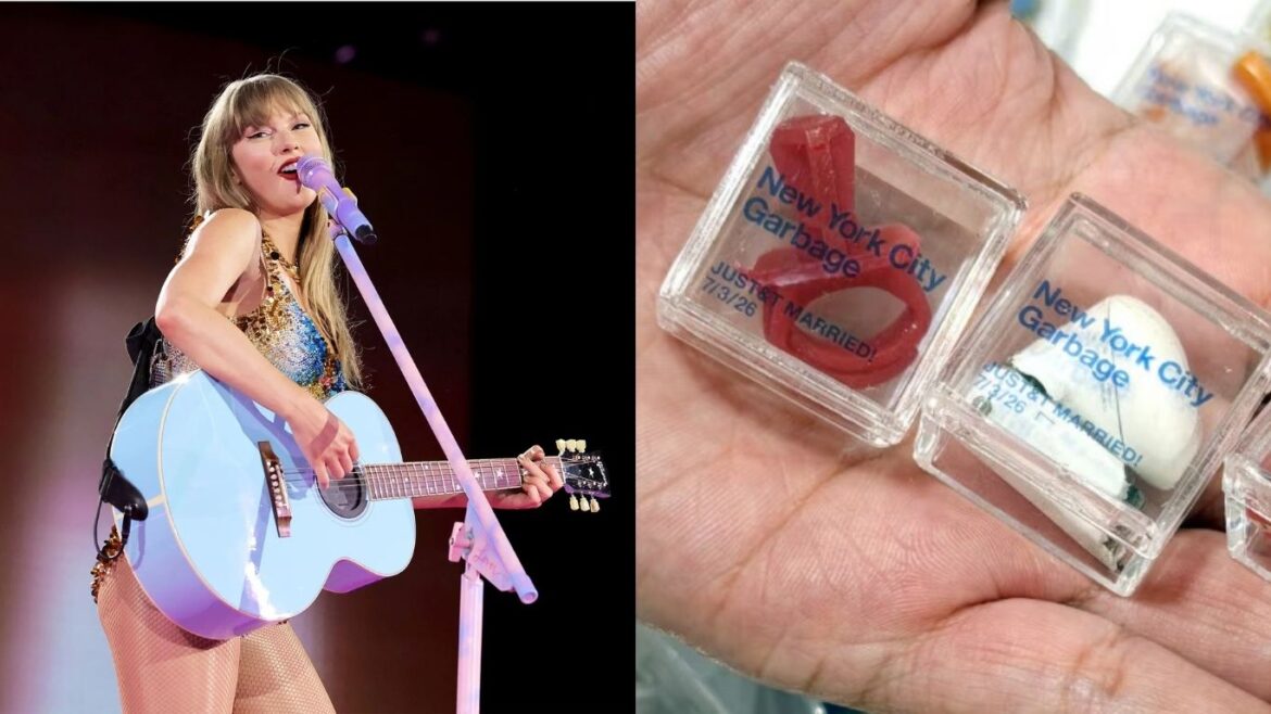 La venta de basura de la boda de Taylor Swift se agota en 24 horas y genera furor entre sus seguidores.