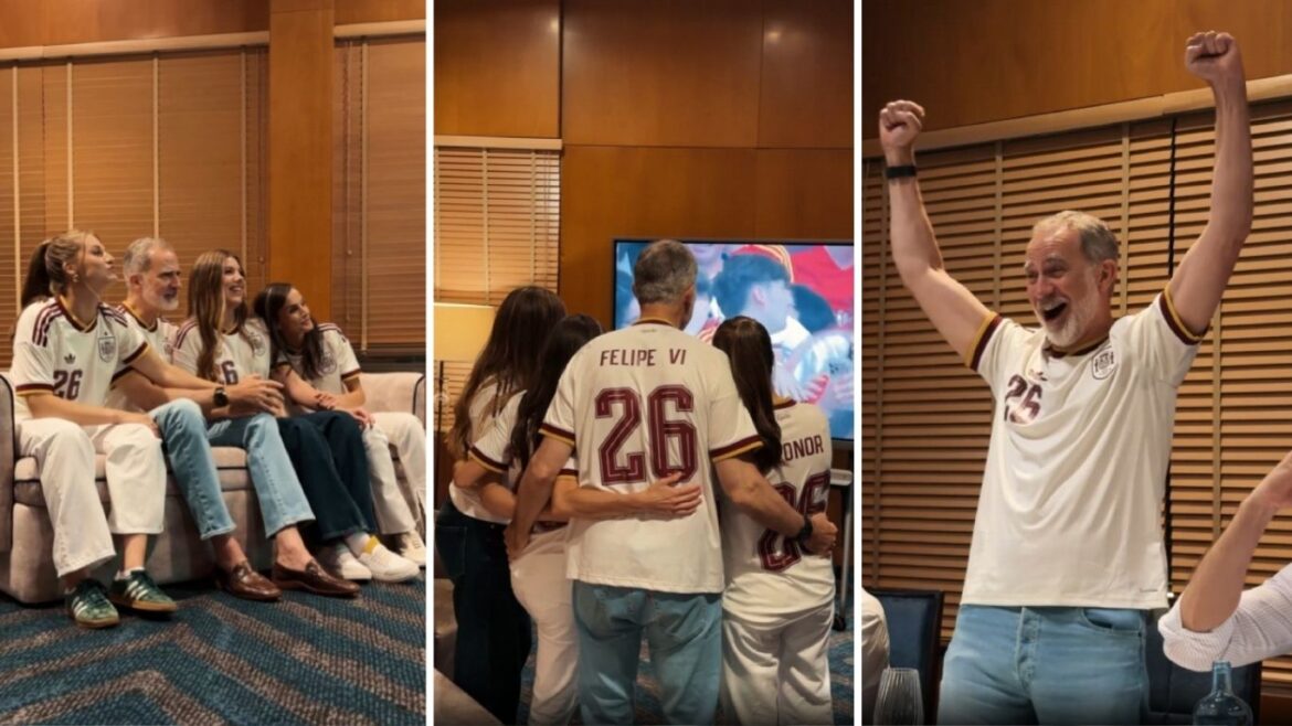 La Familia Real de España celebró la clasificación de La Roja a la final del Mundial. Foto: composición Caretas