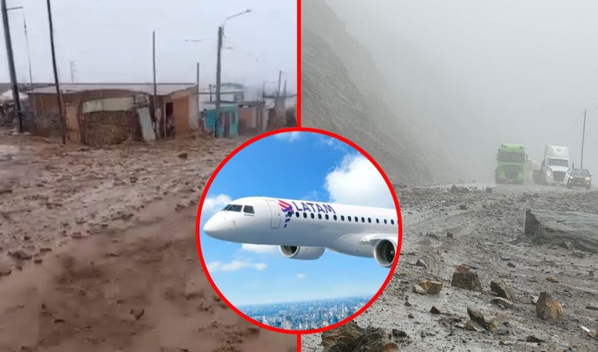 Cancelan vuelos al sur del país por clima. Foto: composición Caretas