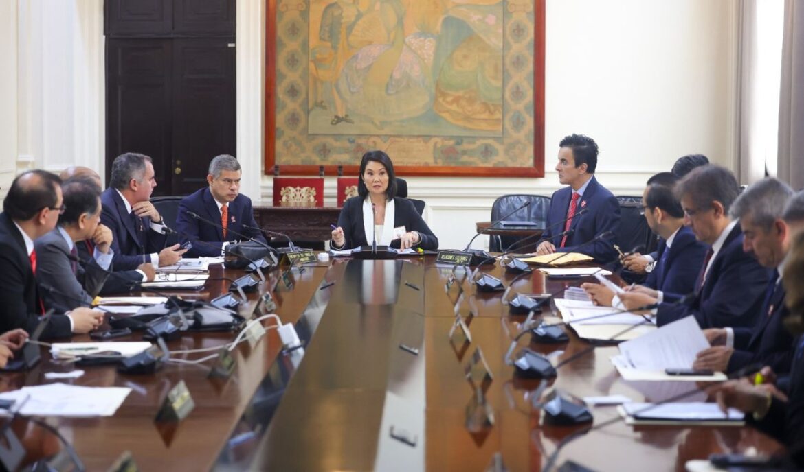El Consejo de Ministros definiría el borrador final del pedido de facultades legislativas para Keiko Fujimori. Foto: Presidencia