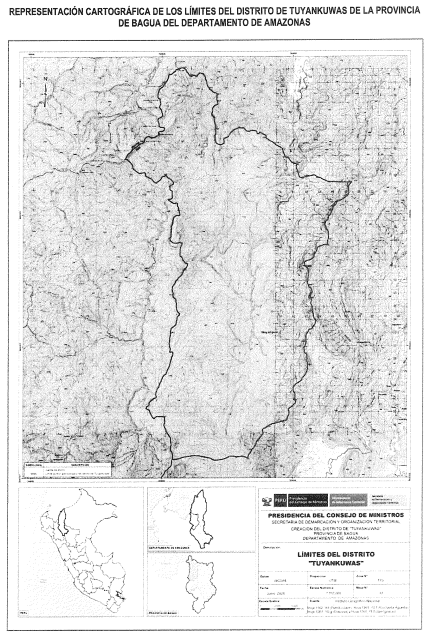 Mapa expuesto en el proyecto de ley de Keiko