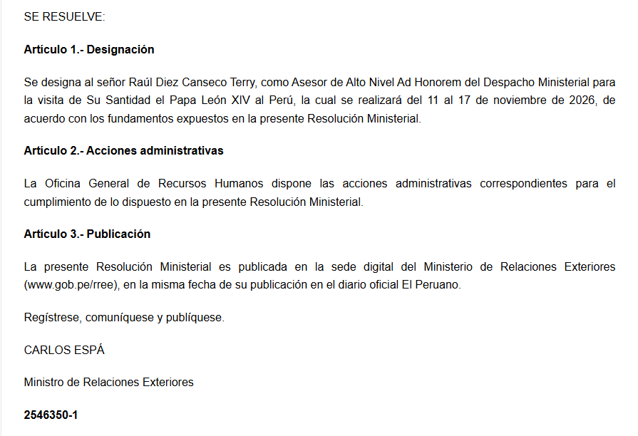 Foto: El Peruano