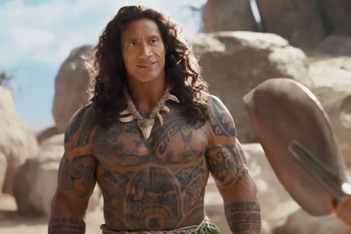 Dwayne Johnson interpreta nuevamente a Maui en la versión live action de “Moana”.