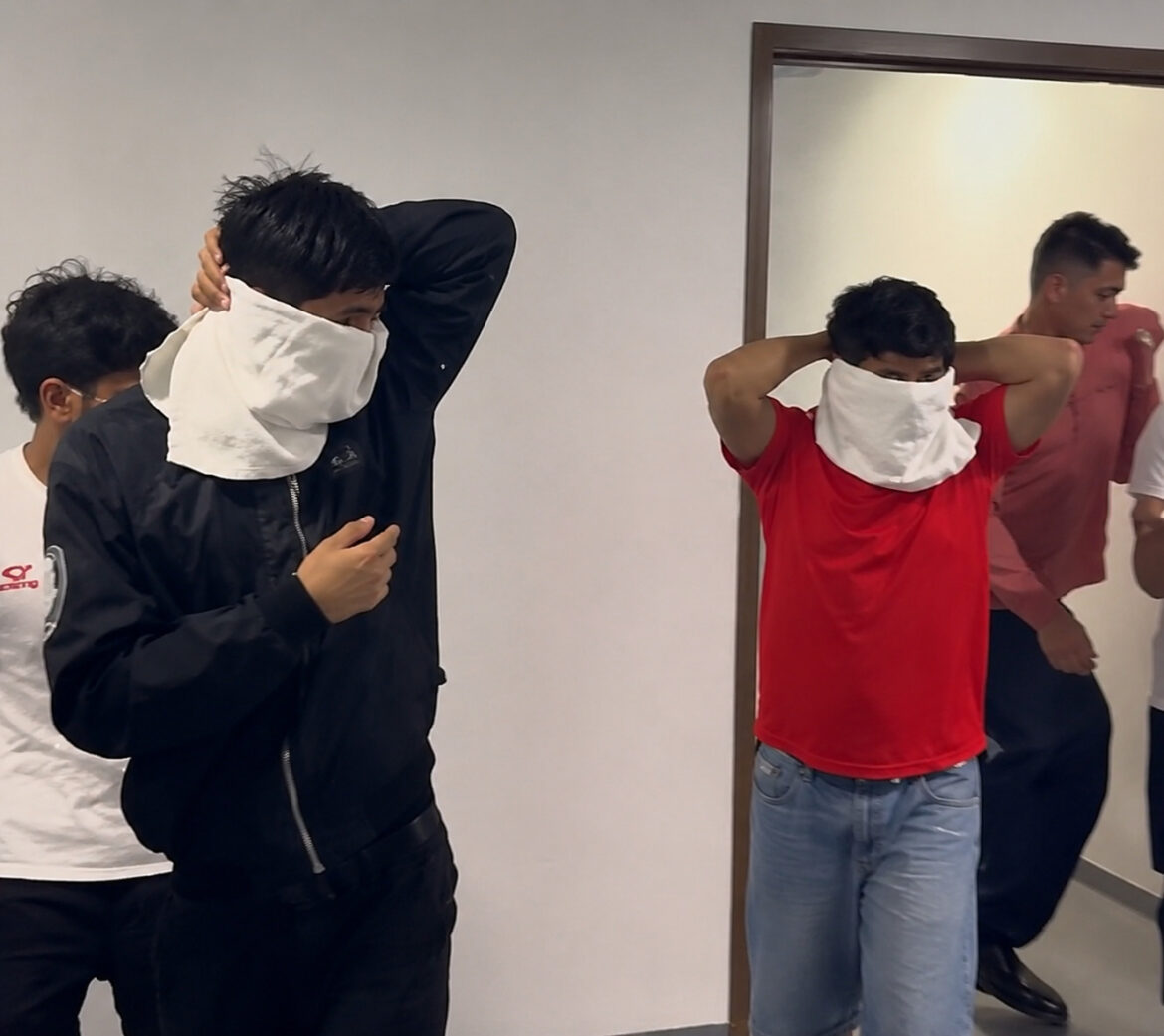 Alarma en la Videna tras fumigación del albergue con deportistas dentro. (Captura del video de Eloy Marchán)