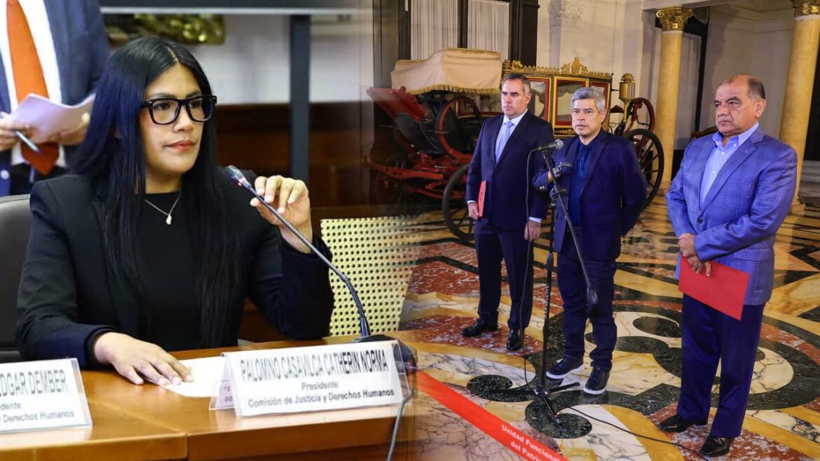Catherin Palomino busca citar a Luis Galarreta, Rafael Belaúnde y César Astudillo al Congreso. Foto: composición Caretas