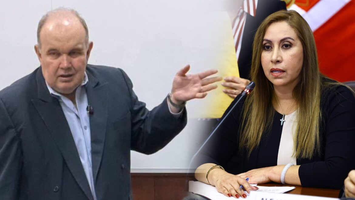 Katherine Ampuero habló sobre el caso Rafael López Aliaga. Foto: composición Caretas/Andina