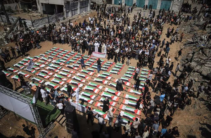 Un funeral masivo - Gaza