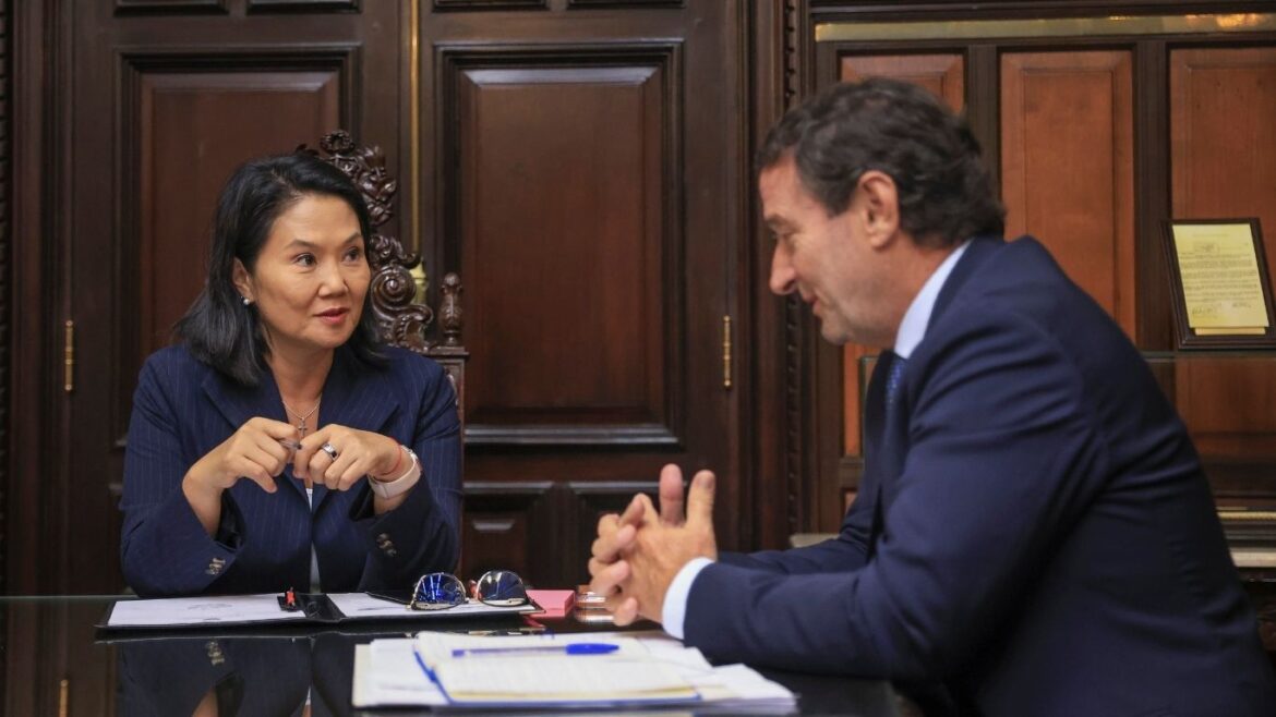 Keiko Fujimori y Renzo Reggiardo