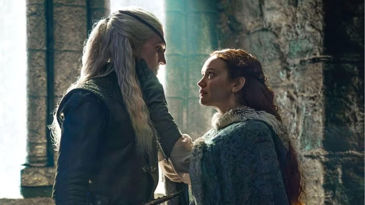 Aemond Targaryen y Alicent Hightower en una escena de la tercera temporada de House of the Dragon que generó controversia entre los fanáticos.