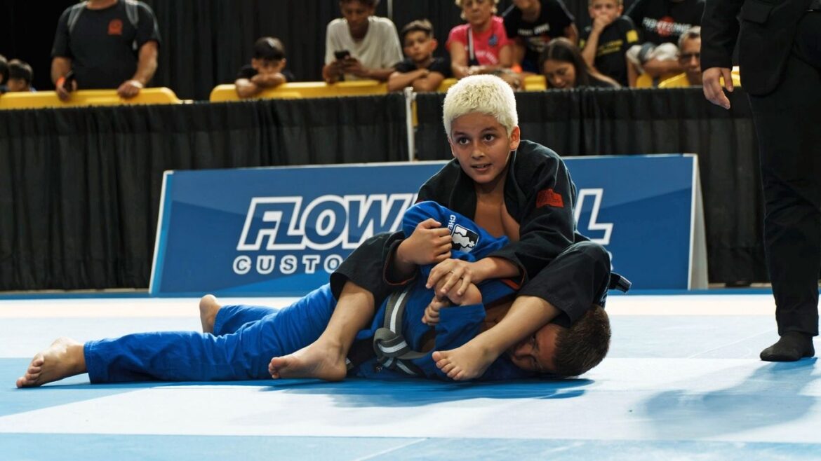 Caetano Bacigalupo, campeón panamericano de jiu-jitsu, durante su participación en el torneo Pankids 2026.