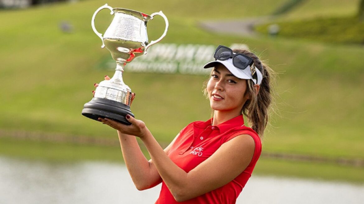 Luisamariana Mesones durante su participación en el Campeonato Amateur de Golf de Brasil en Curitiba.