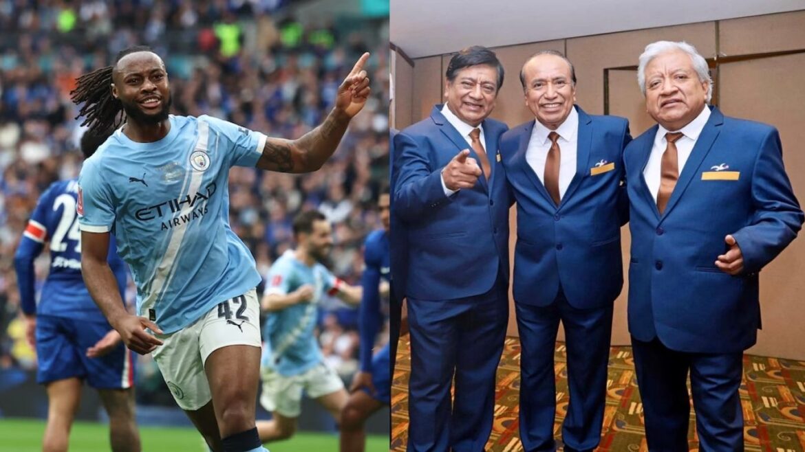 Jugadores del Manchester City durante un entrenamiento acompañado por música de Agua Marina.