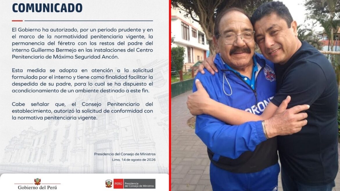 Gobierno autoriza que ataúd del padre de Guillermo Bermejo permanezca en penal Ancón. Foto: composición Caretas