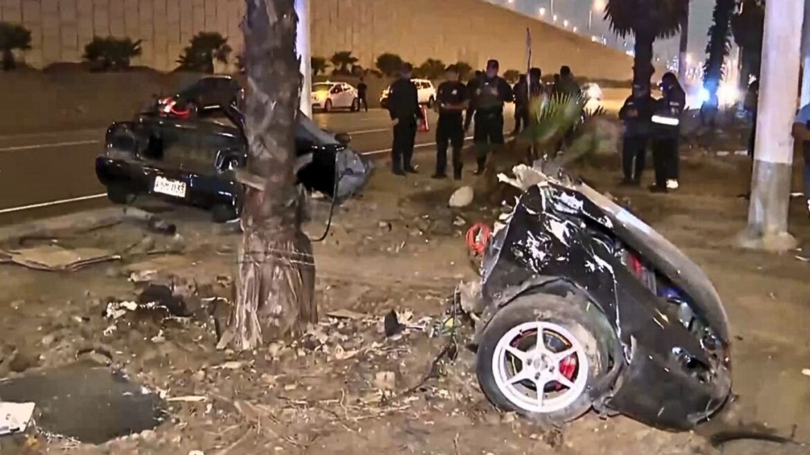 Accidente en San Miguel deja a una fallecida y un herido grave. Foto: captura América TV