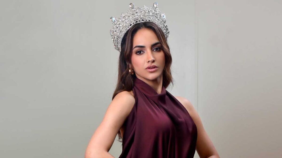 Luren Márquez durante una de sus apariciones como representante del Miss Perú.